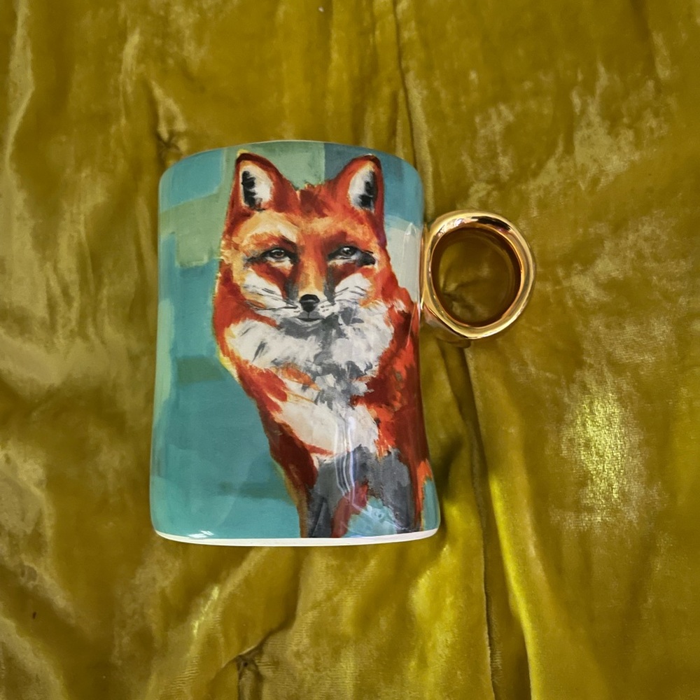 Foxy Fox Mug~Anthropologie LAUREN CARLSON WALCOTT
FOX ~Winter Fauna Mug